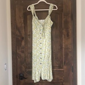 Astr RACHELLE PRINT MIDI DRESS